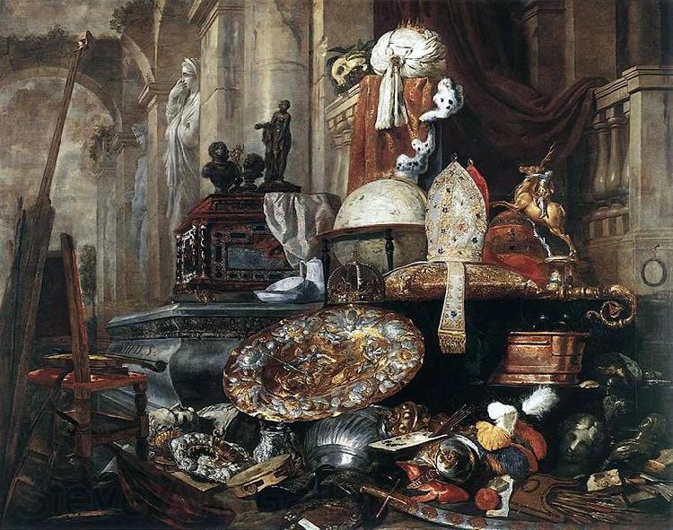 Pieter Boel Large Vanitas - Still-Life France oil painting art